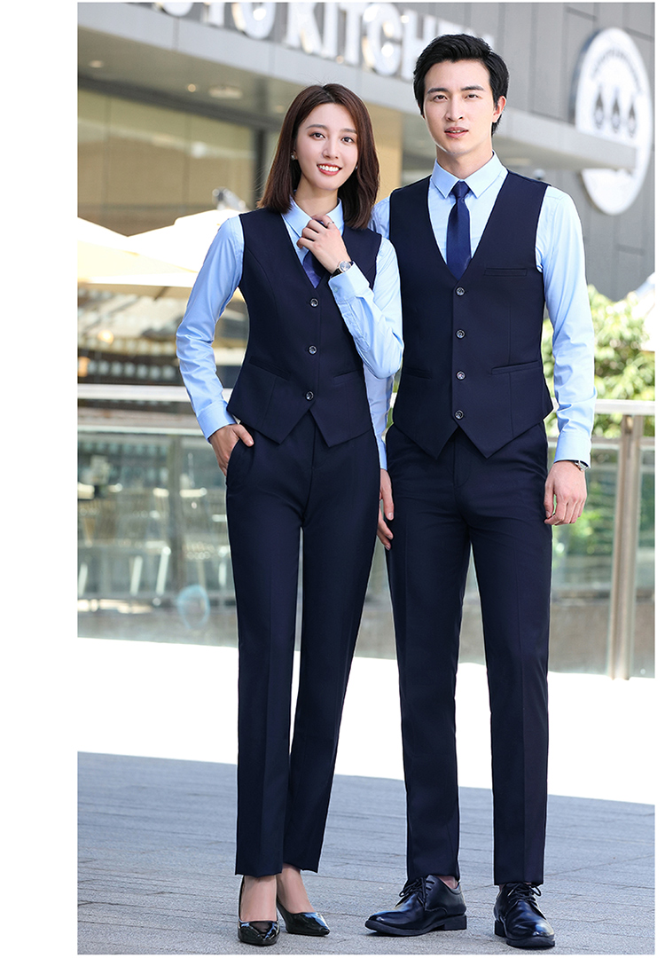 Commuter three-button waist professional vest for women DQ1-388 women vest