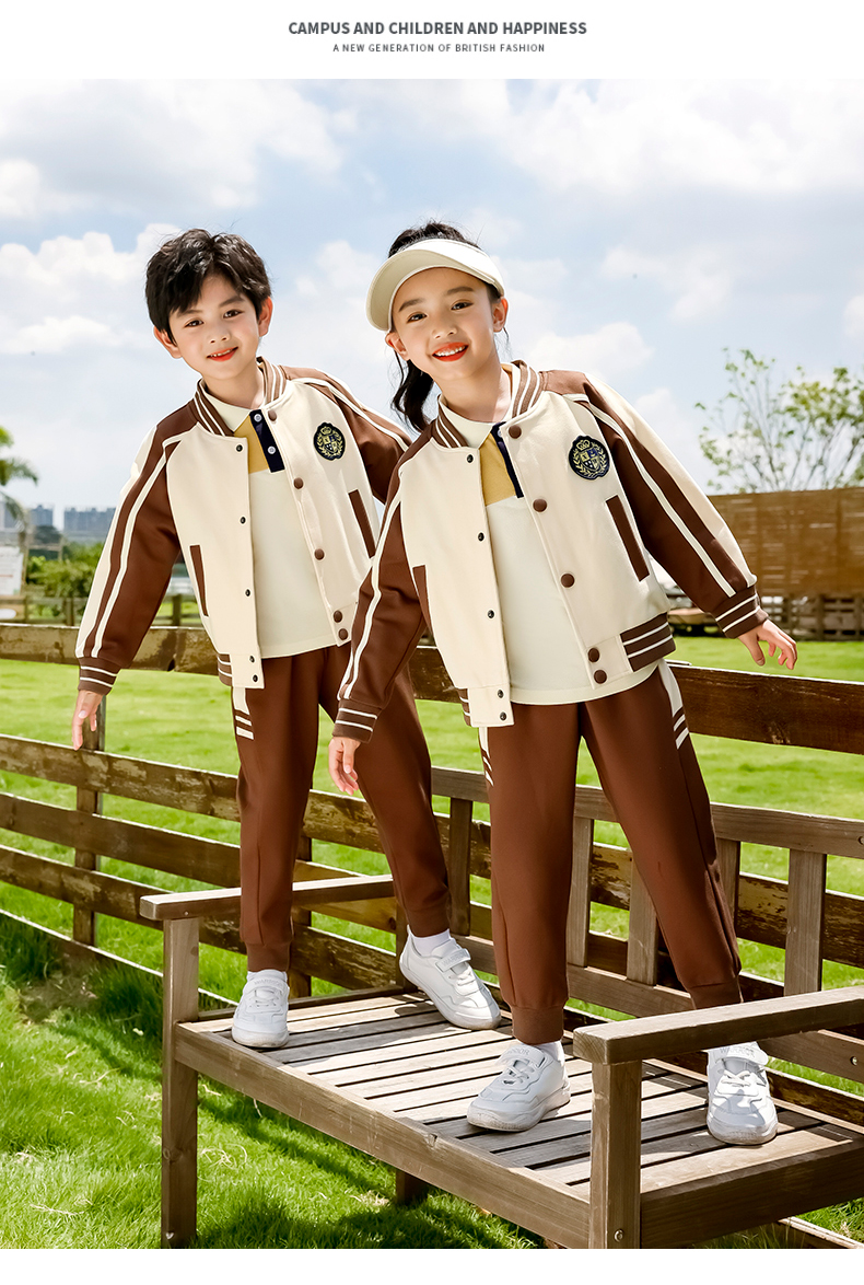 British style kindergarten children class uniform school uniform two-piece suit 215-9121 (with label)