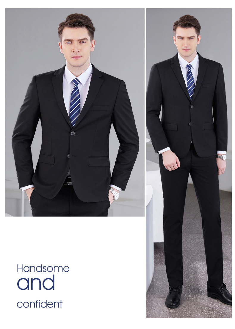 Color-spun straight business casual trousers DZ1-6988 trousers for men