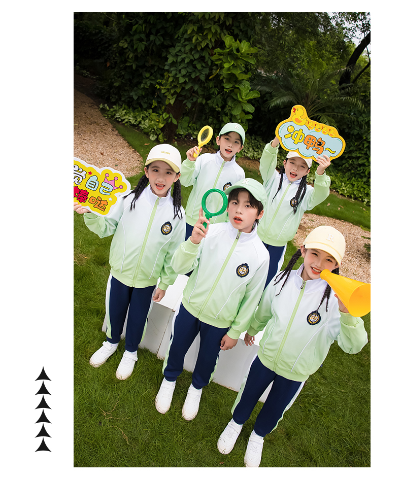 Children sports style long-sleeved school uniform suit two-piece suit 455-9508