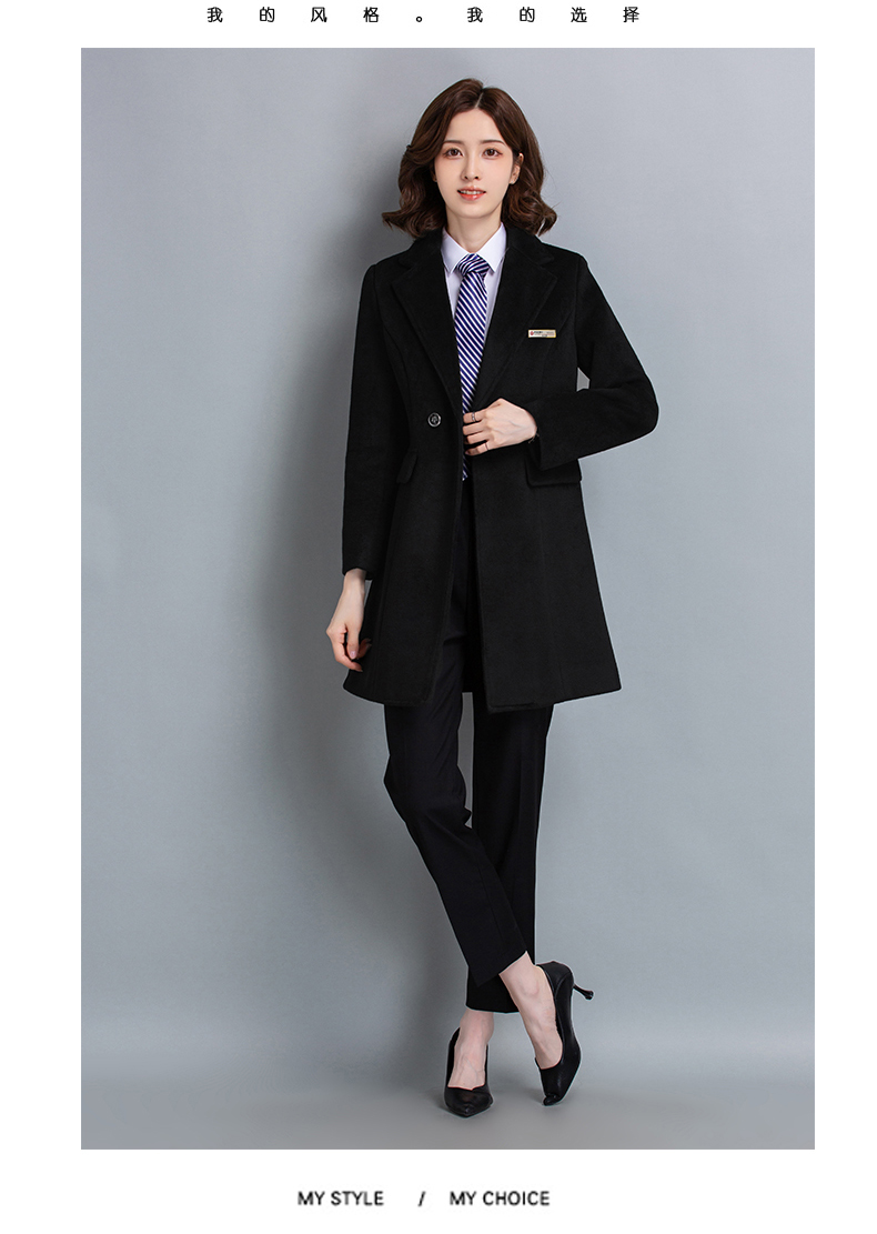 All-match professional woolen coat for women H27-811