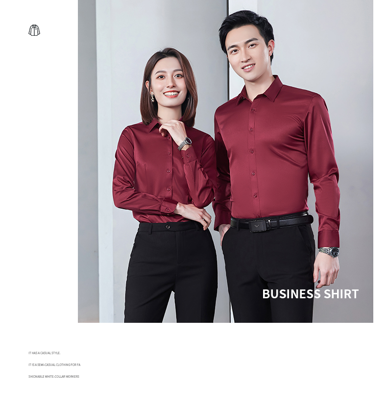 Slim commuting plain elastic long-sleeved shirt for women 188-805 long-sleeved shirt for women