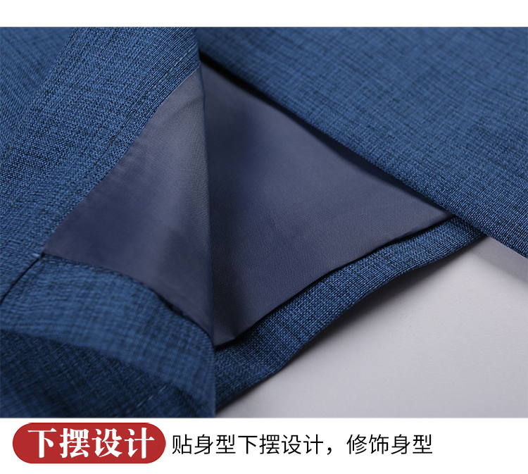 Stand collar triangle hotel housekeeping cleaning work clothes long sleeve men and women H14-9805-9810