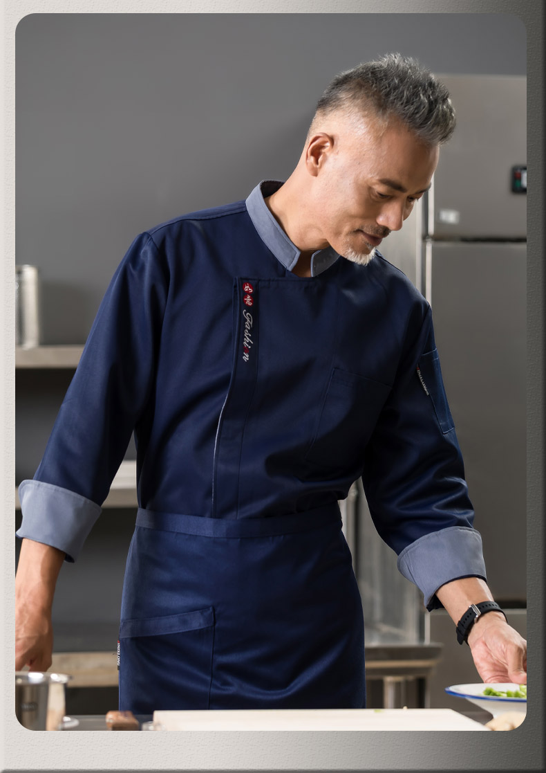 Ruyi long-sleeved chef uniform top H01-2022-30