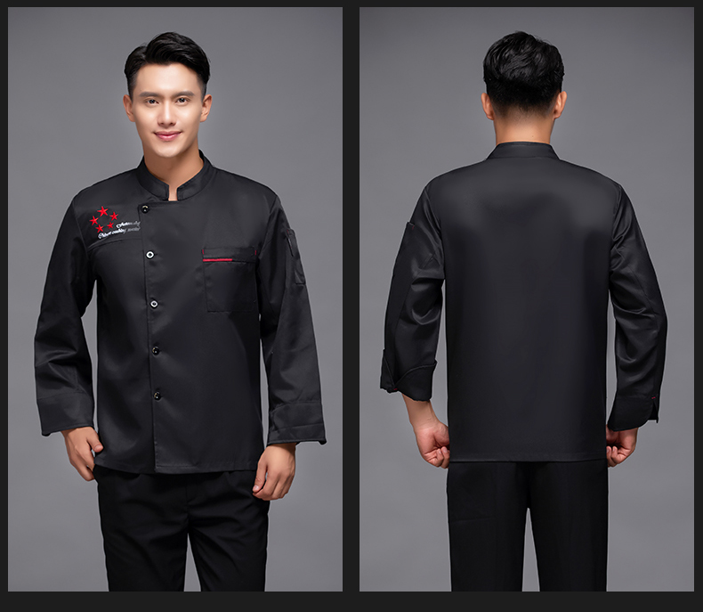 Five-star hotel catering long-sleeved chef uniform top H12-L054