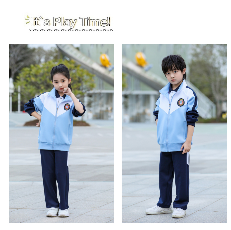 Primary school, middle school, high school, long sleeve color matching school uniform suit, high school, college class uniform (jacket + trousers) KA-870-9808 (without badge)