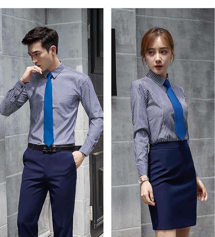 Business slim fit long sleeve shirt for men and women 188-T281 men-T291 women long sleeve shirt