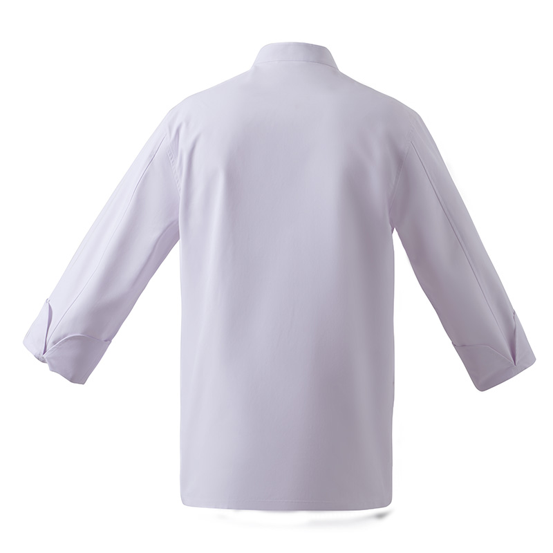 Super soft striped long-sleeved chef uniform top H01-22110