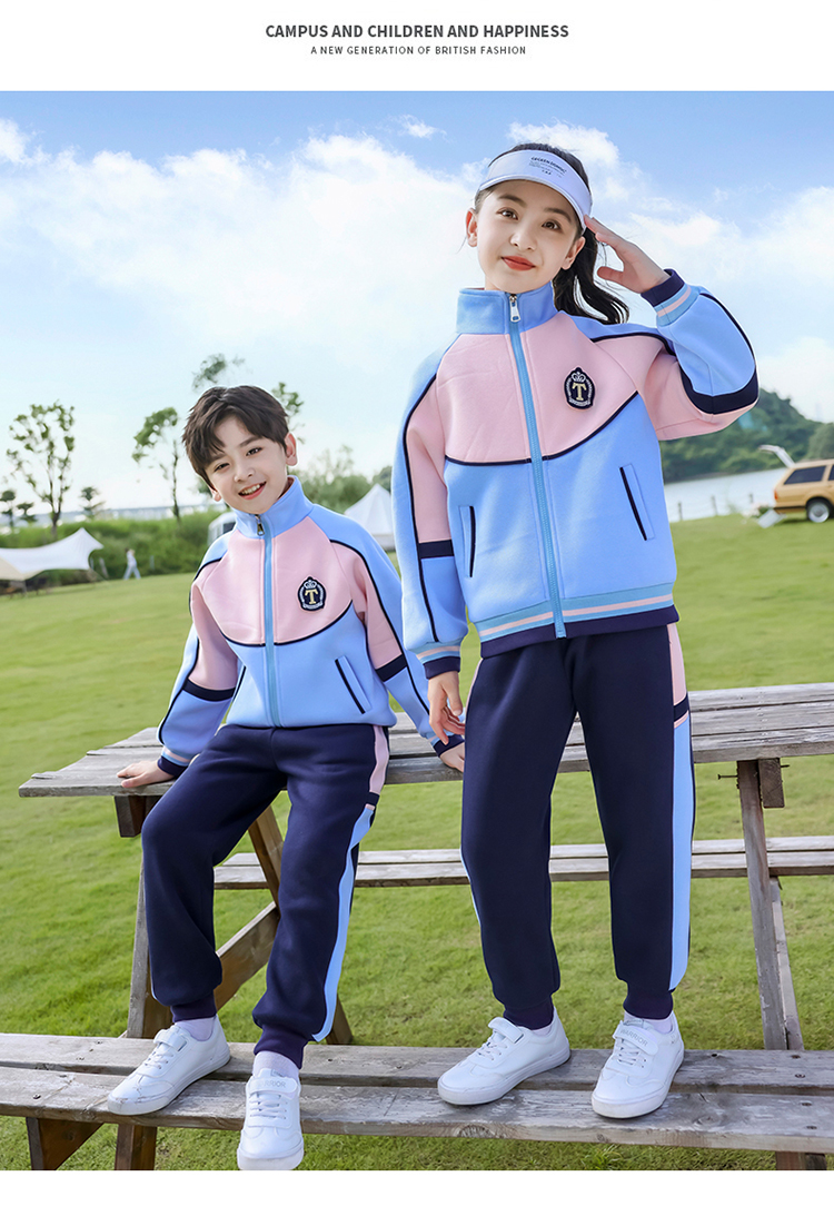 Outdoor sports autumn and winter warm children 894-6318 three-piece set