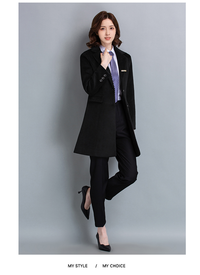 All-match professional woolen coat for women H27-811