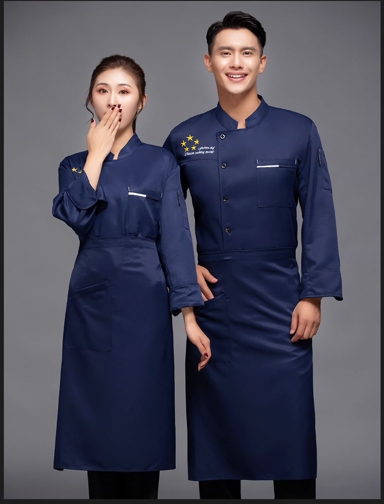 Five-star hotel catering long-sleeved chef uniform top H12-L054