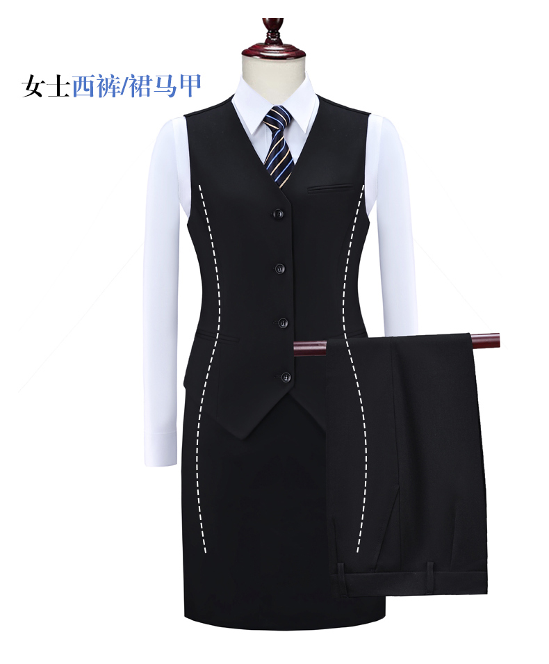 Color-dyed double-breasted business suit jacket DZ1-8728 ladies suit jacket