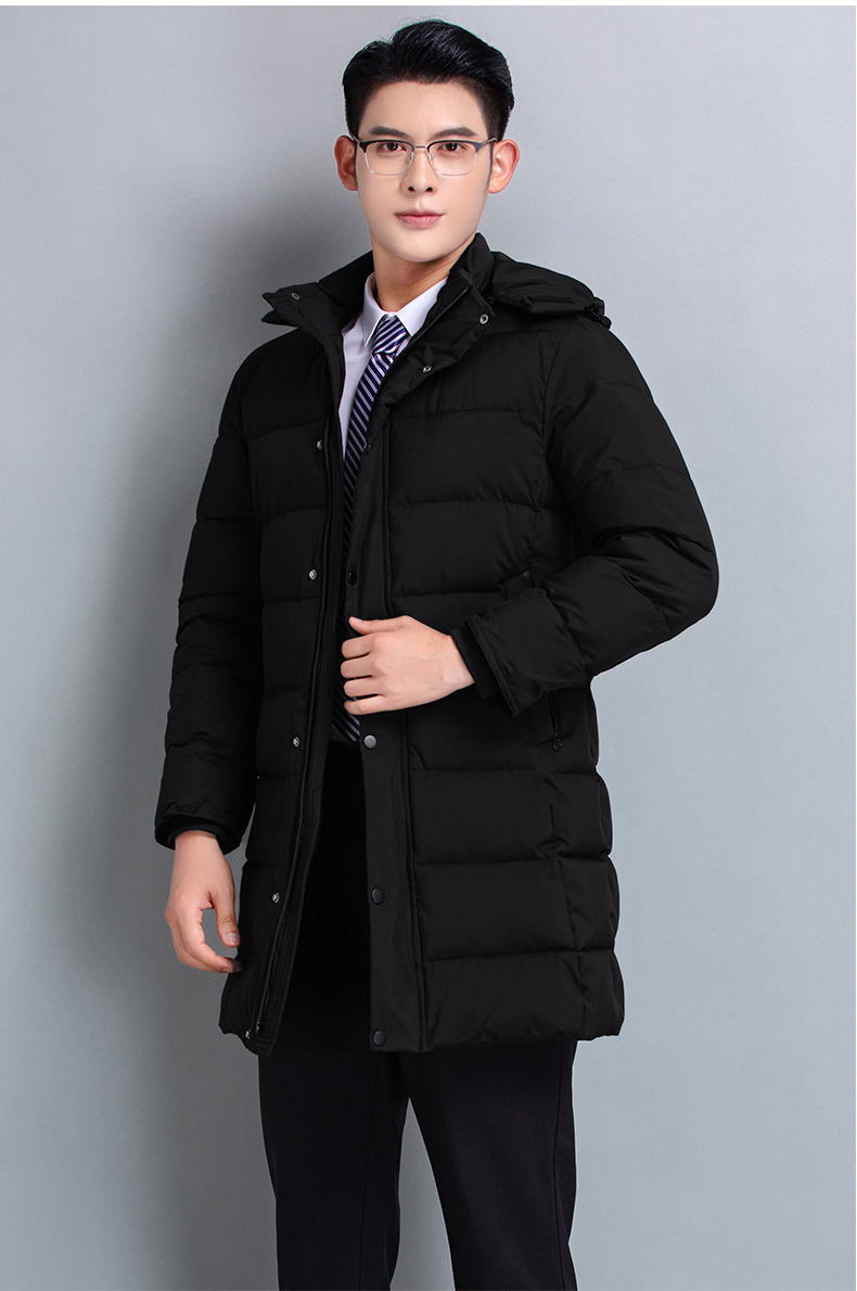 Padded and thickened zipper business cotton jacket H27-901