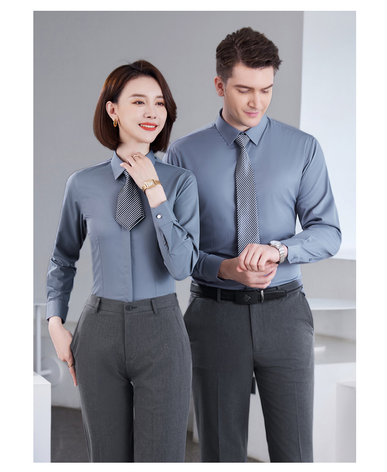 Bamboo fiber casual long-sleeved shirt men DZ1-8801 long-sleeved shirt men