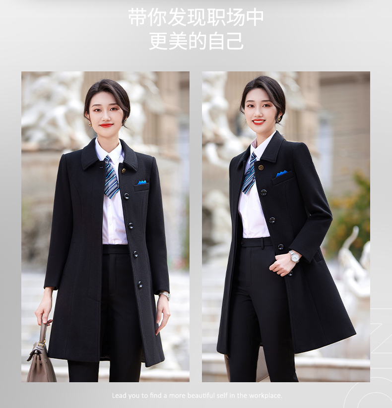 Business elegant mid-length woolen coat for women DY7-2330 for women