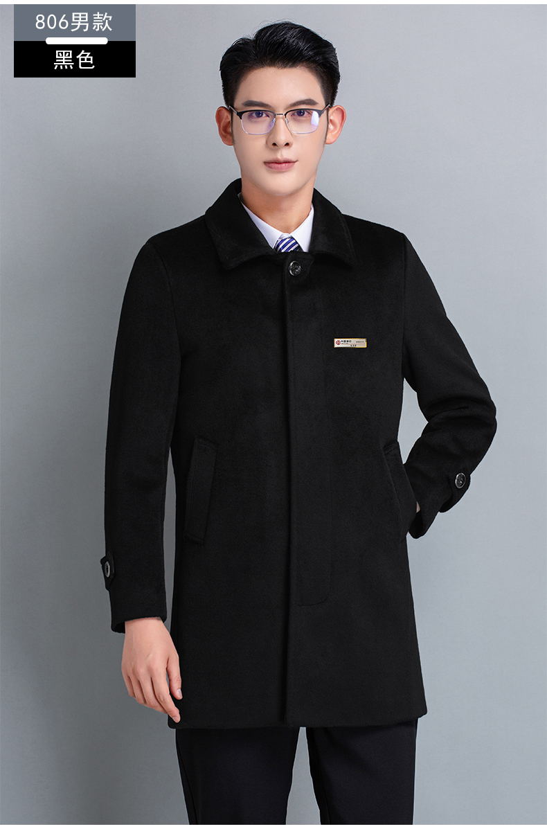 Slim fit professional woolen coat for women H27-805