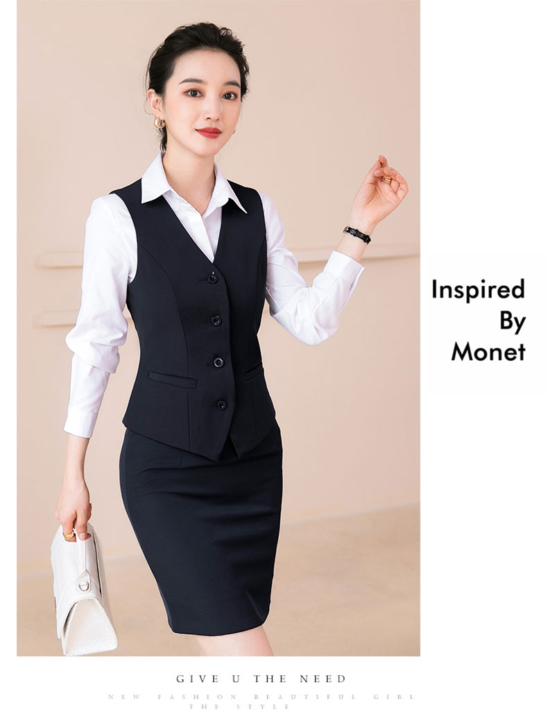 Fashion business commuter slim vest 115-6001 vest