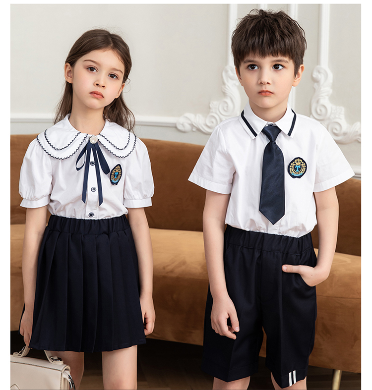 British style summer kindergarten uniforms elementary school uniforms 216-7005