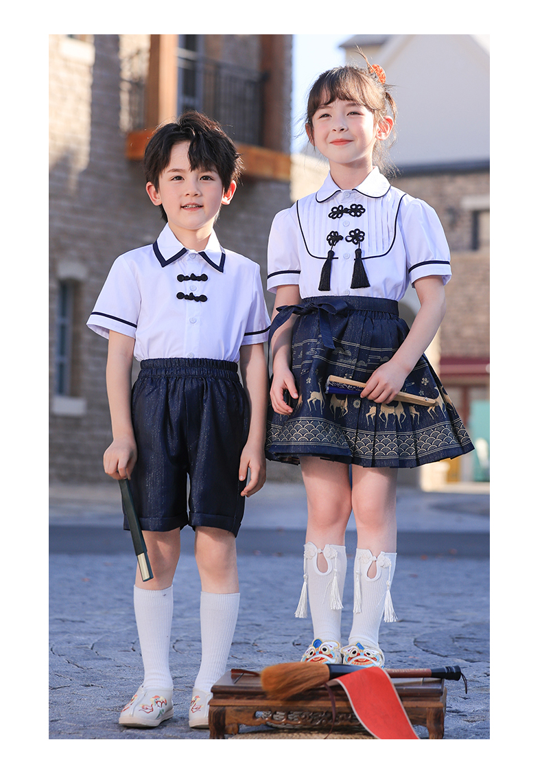 British style horse face skirt design school uniform suit 168-6955