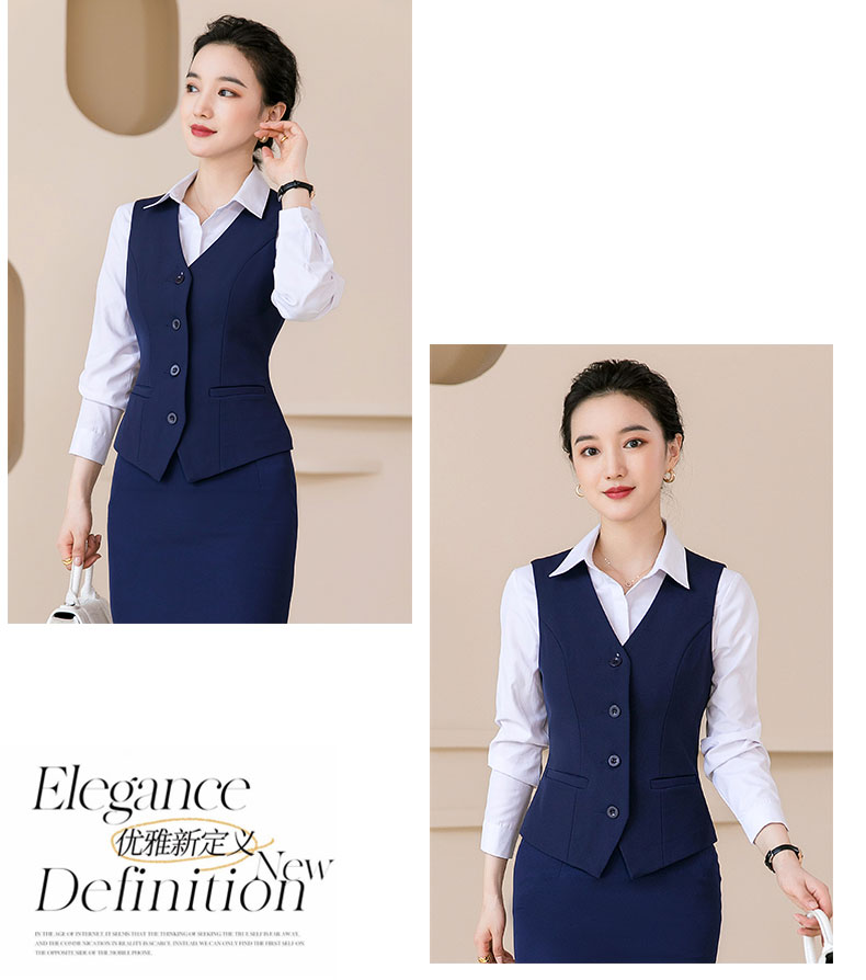 Fashion business commuter slim vest 115-6001 vest