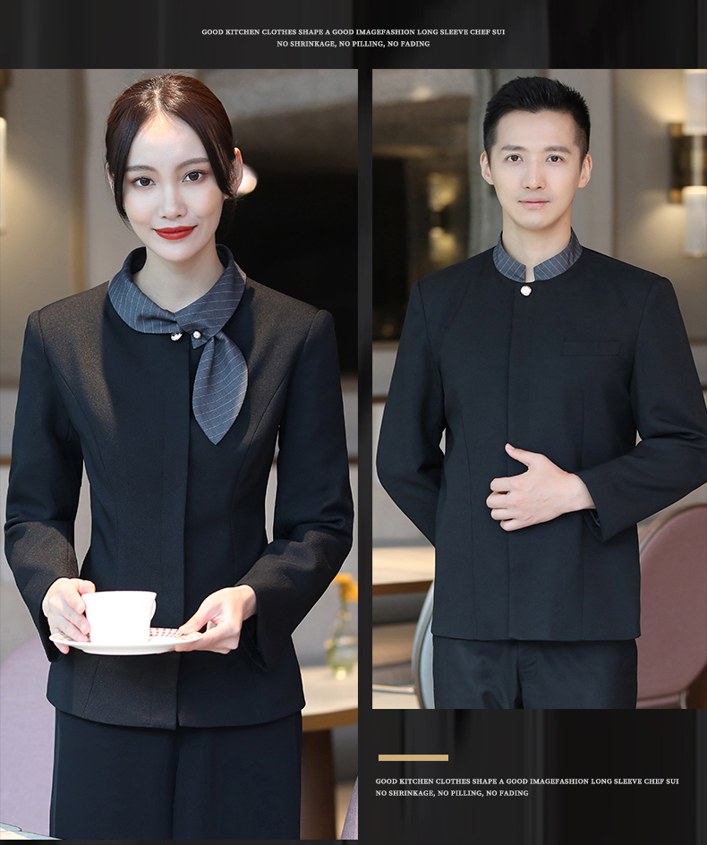 Rabbit collar waiter work clothes for women H02-21LY174-177 for women