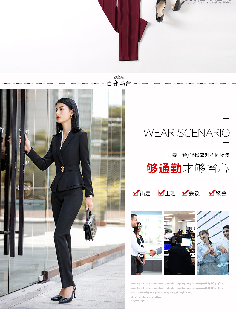 Business executive professional suit trousers for women DY5-1882 women suit trousers