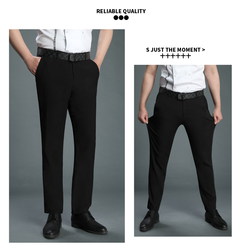 Back elastic trousers waiter cleaning work trousers universal style H01-2021-67