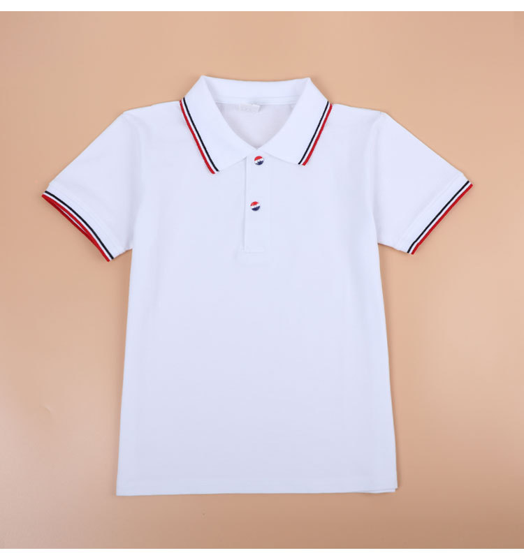 New arrival children school uniforms for boys and girls, class uniforms, kindergarten uniforms, short-sleeved T-shirts, POLO shirts G08-3369