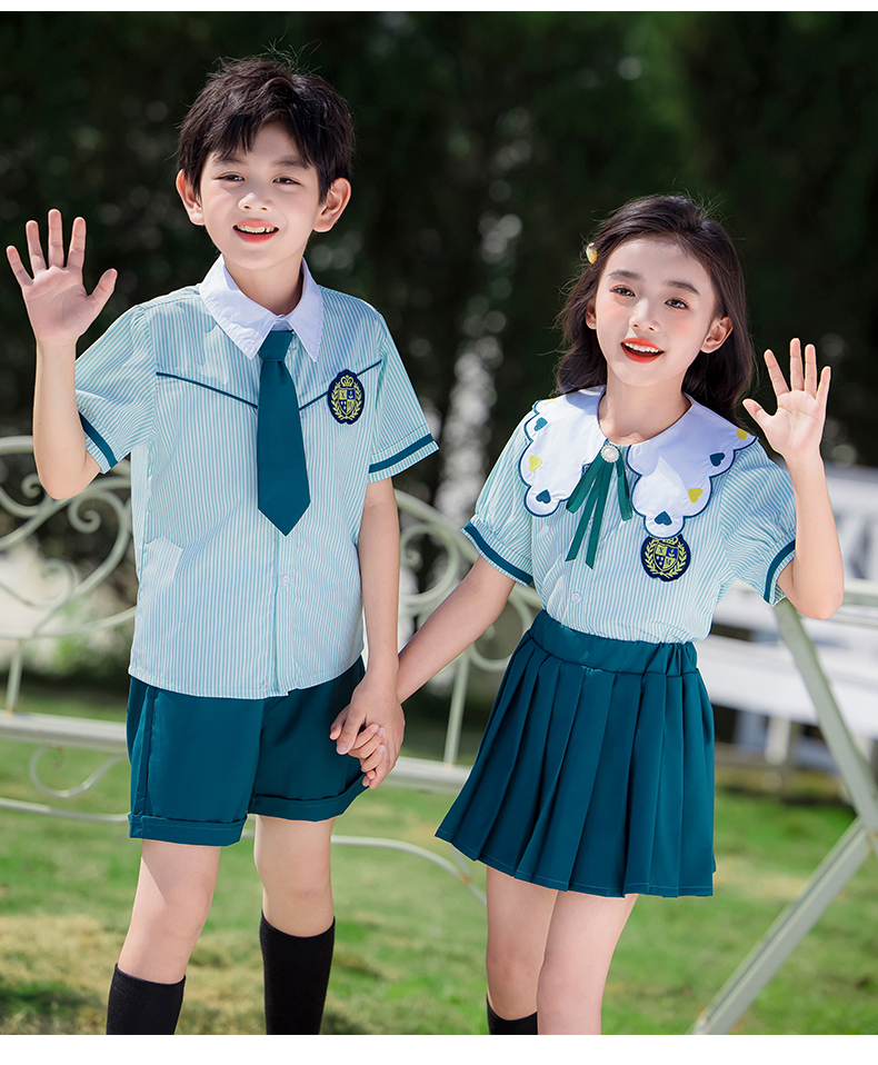 Comfortable and simple lapel British style school uniform suit 215-889