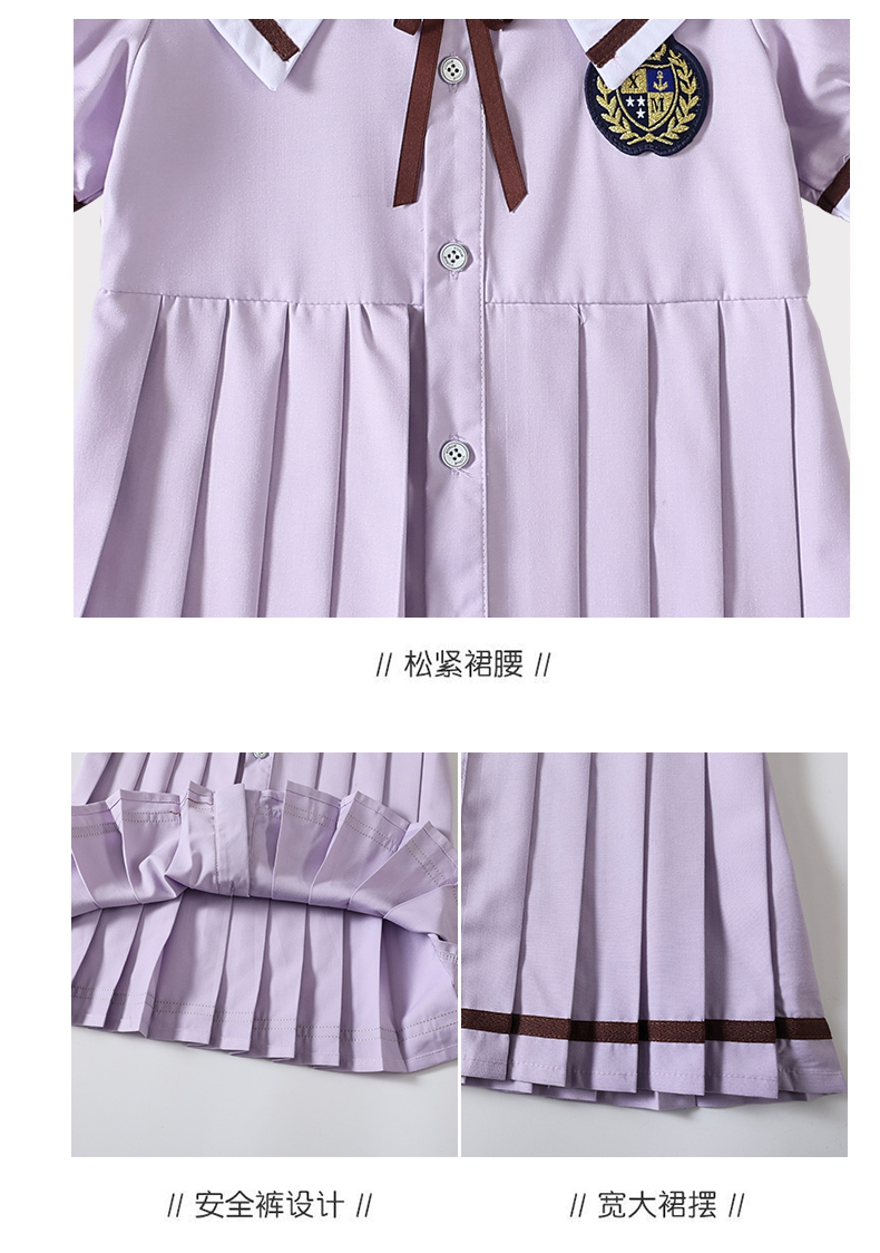 Simple color lapel wearable and fashionable school uniform suit 215-895