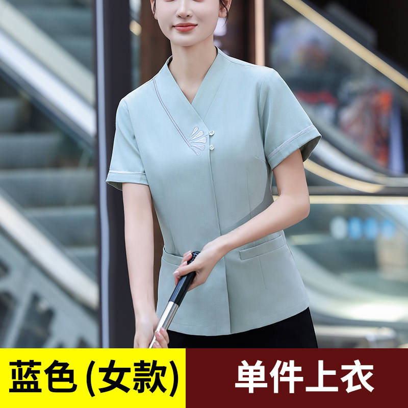 Auspicious flower cleaning work clothes female H19-Auspicious flower cleaning female