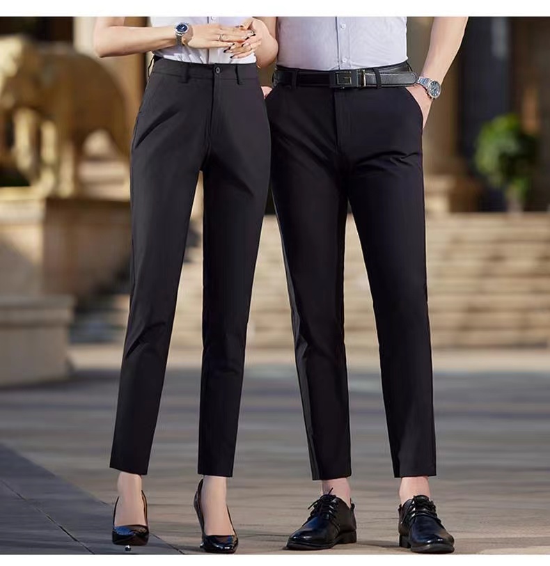 Thin nine-point ice silk suit trousers for men 180-898 ​​trousers