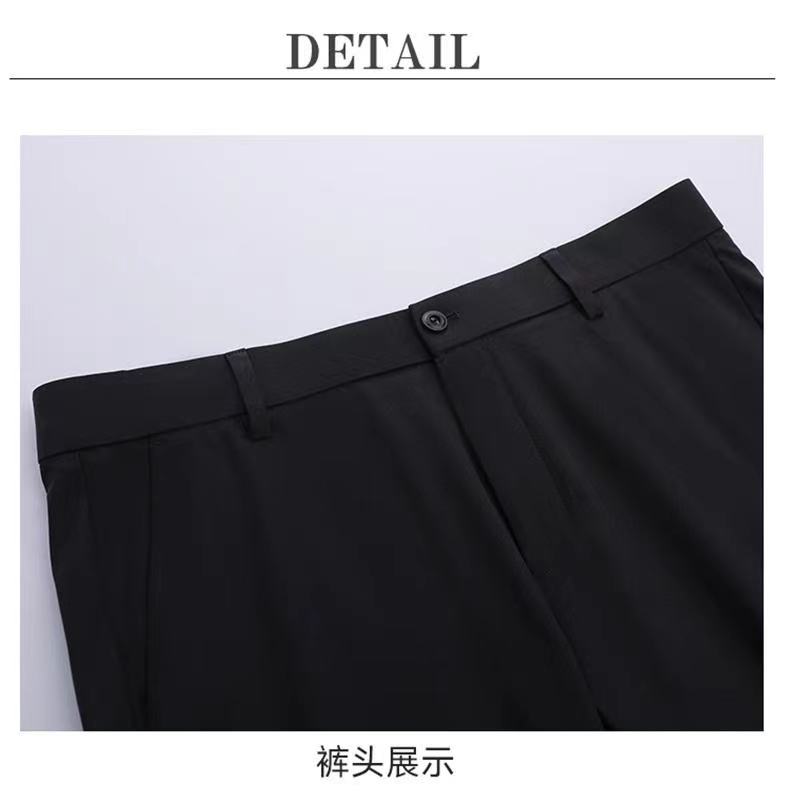 Thin nine-point ice silk suit trousers for men 180-898 ​​trousers