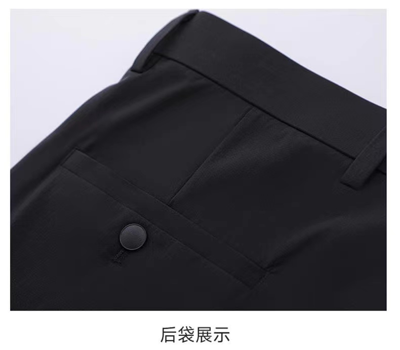 Thin nine-point ice silk suit trousers for men 180-898 ​​trousers