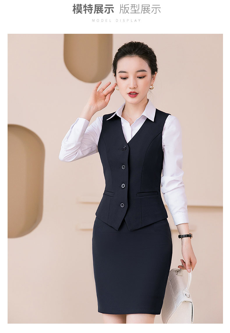 Fashion business commuter slim vest 115-6001 vest