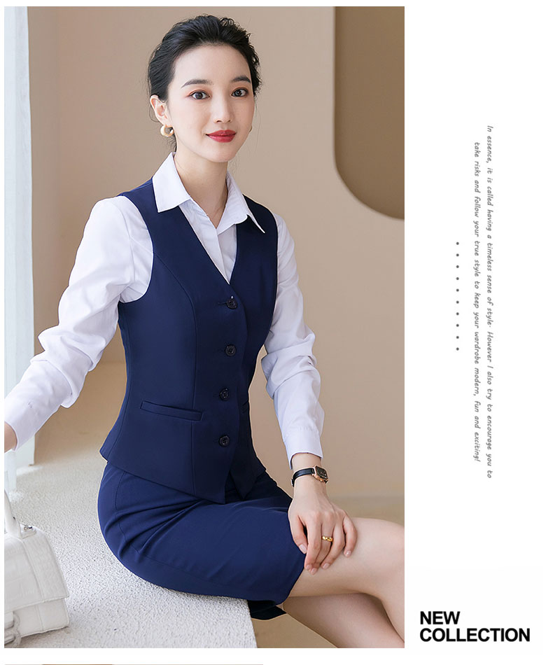 Fashion business commuter slim vest 115-6001 vest