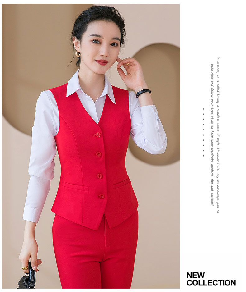 Fashion business commuter slim vest 115-6001 vest