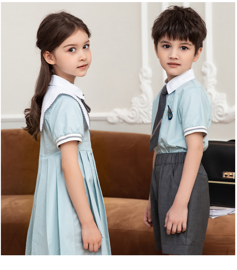 British style kindergarten uniforms for primary and secondary school students class uniforms set 216-7011