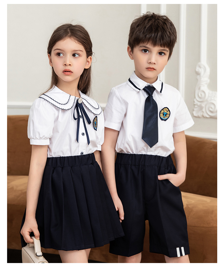 British style summer kindergarten uniforms elementary school uniforms 216-7005