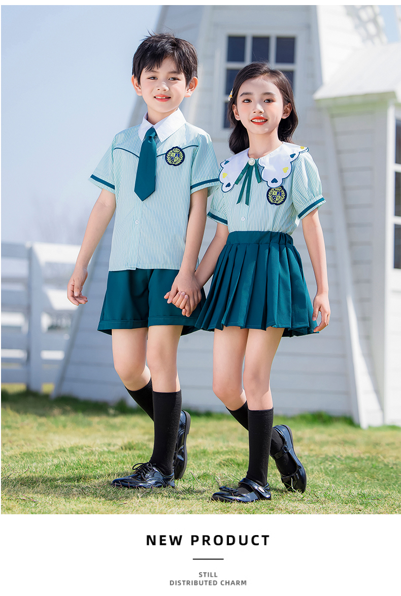 Comfortable and simple lapel British style school uniform suit 215-889