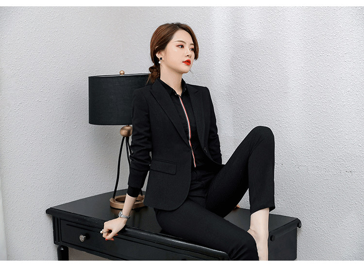 Business casual Korean slim fit professional suit trousers 83-119 trousers (net pattern)