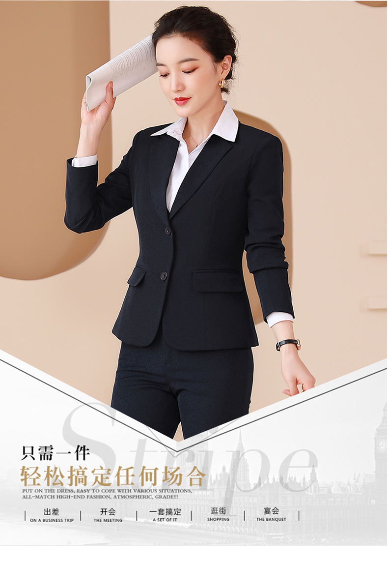 Business slim fit trousers for women 115-302 trousers (thin)