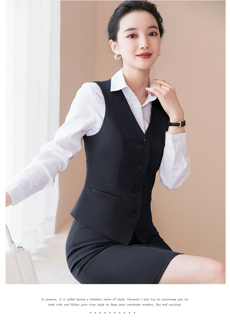 Fashion business commuter slim vest 115-6001 vest