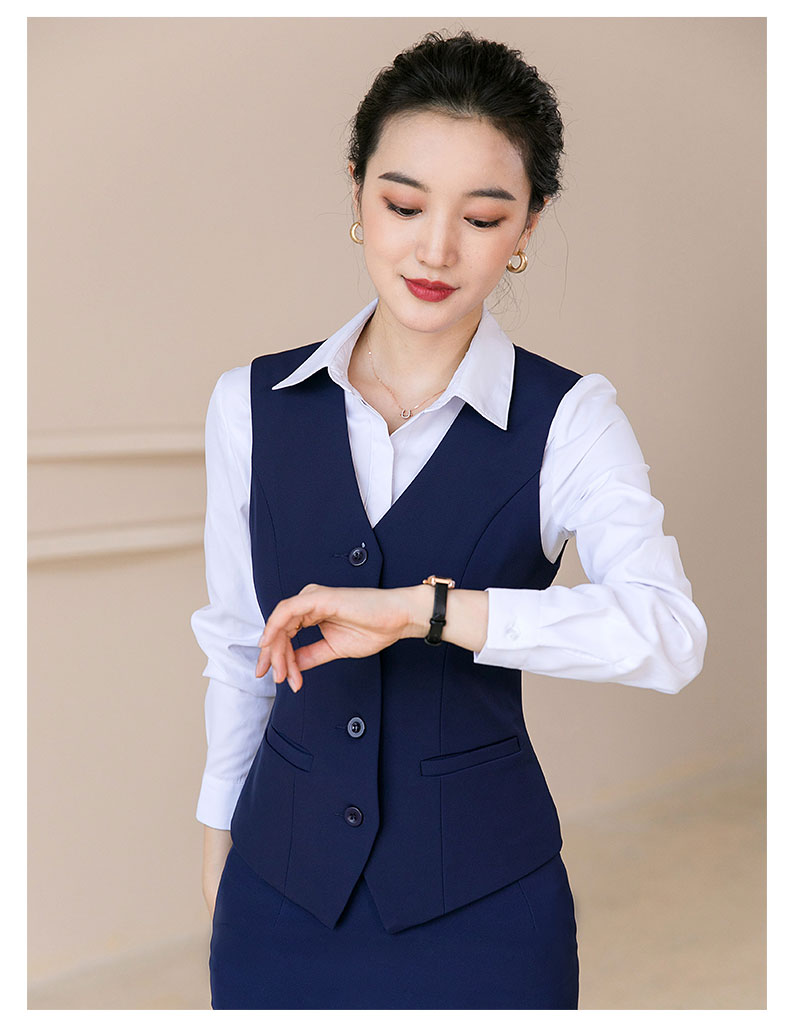 Fashion business commuter slim vest 115-6001 vest