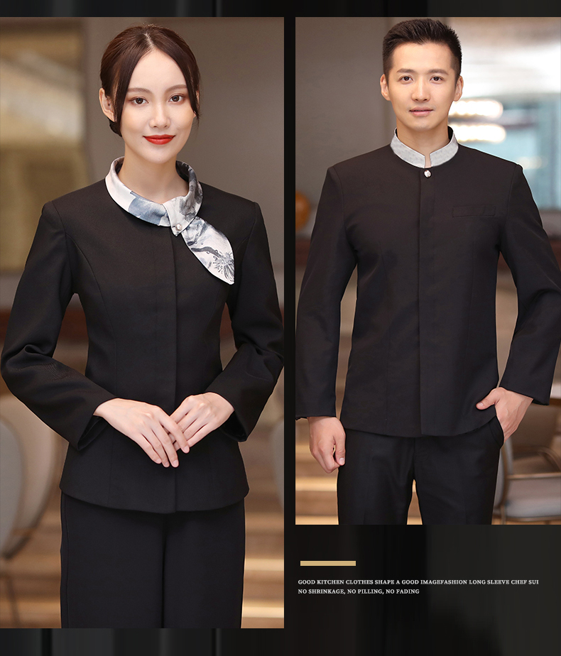 Rabbit collar waiter work clothes for women H02-21LY174-177 for women