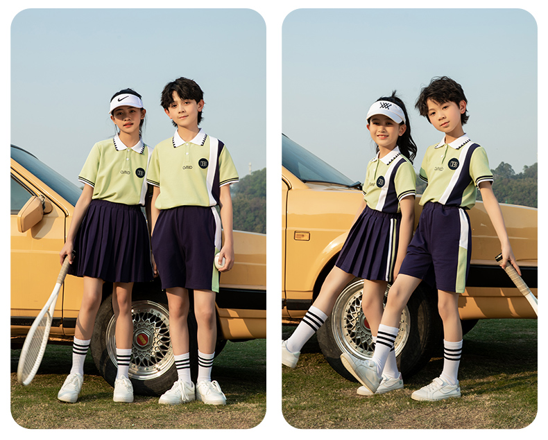 Summer elementary school uniforms kindergarten uniforms class uniforms summer suits two-piece suits 216-6050