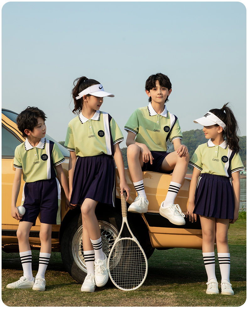 Summer elementary school uniforms kindergarten uniforms class uniforms summer suits two-piece suits 216-6050