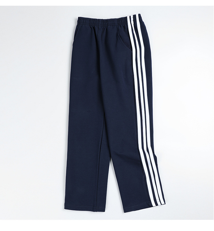 Children big kids student sports spring and autumn style dark blue school uniform pants G08-6688