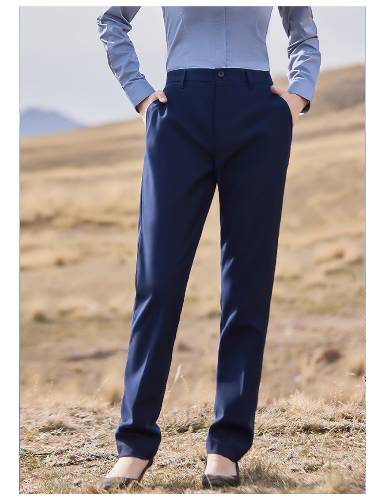 Business formal anti-wrinkle non-iron straight trousers 129-888 women trousers