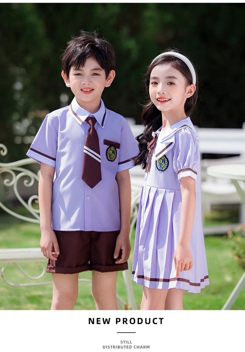 Simple color lapel wearable and fashionable school uniform suit 215-895